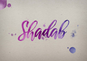 Shadab Watercolor Name DP