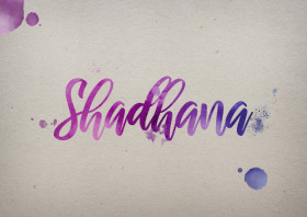 Shadhana Watercolor Name DP