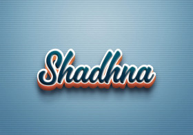 Cursive Name DP: Shadhna
