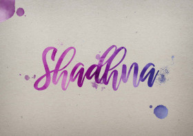 Shadhna Watercolor Name DP