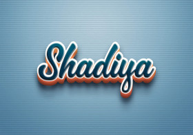 Cursive Name DP: Shadiya