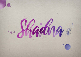Shadna Watercolor Name DP