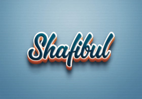Cursive Name DP: Shafibul