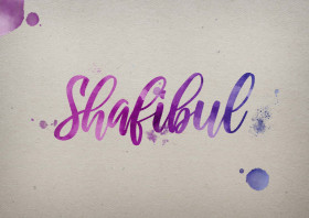 Shafibul Watercolor Name DP