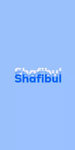 Shafibul Name Wallpaper