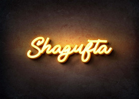 Glow Name Profile Picture for Shagufta