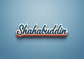 Cursive Name DP: Shahabuddin
