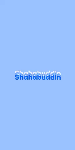 Name DP: Shahabuddin