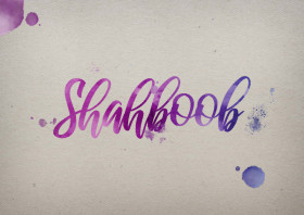 Shahboob Watercolor Name DP