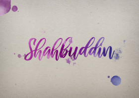 Shahbuddin Watercolor Name DP