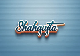 Cursive Name DP: Shahgujta