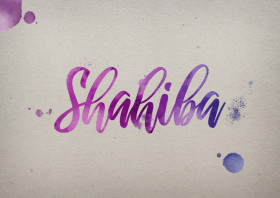 Shahiba Watercolor Name DP