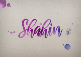 Shahin Watercolor Name DP