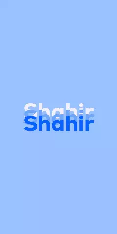 Name DP: Shahir