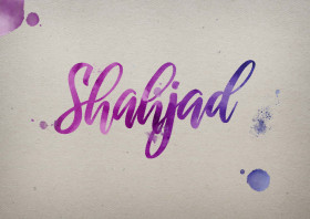 Shahjad Watercolor Name DP