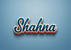 Cursive Name DP: Shahna