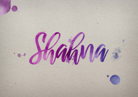 Shahna Watercolor Name DP