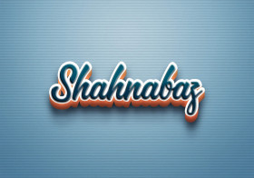 Cursive Name DP: Shahnabaz