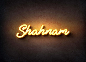 Glow Name Profile Picture for Shahnam