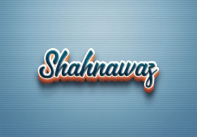 Cursive Name DP: Shahnawaz