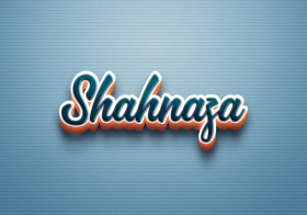 Cursive Name DP: Shahnaza
