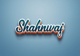 Cursive Name DP: Shahnwaj