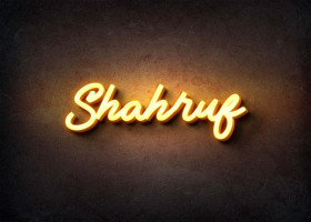 Glow Name Profile Picture for Shahruf
