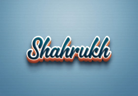 Cursive Name DP: Shahrukh