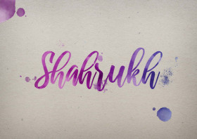 Shahrukh Watercolor Name DP
