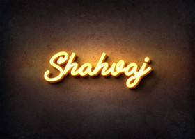 Glow Name Profile Picture for Shahvaj