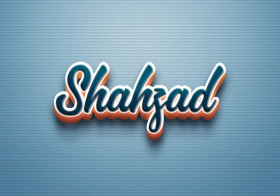 Cursive Name DP: Shahzad