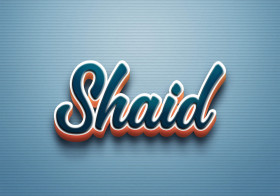 Cursive Name DP: Shaid