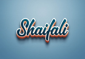 Cursive Name DP: Shaifali