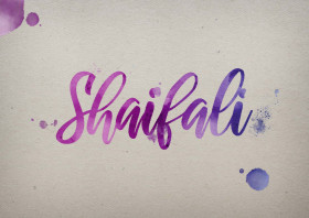Shaifali Watercolor Name DP
