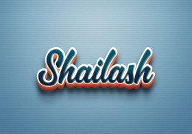 Cursive Name DP: Shailash