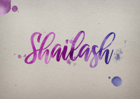 Shailash Watercolor Name DP