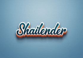 Cursive Name DP: Shailender