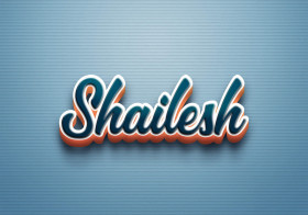 Cursive Name DP: Shailesh