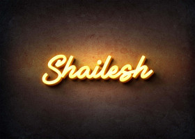 Glow Name Profile Picture for Shailesh