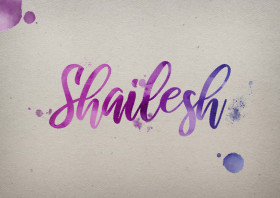 Shailesh Watercolor Name DP