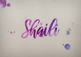 Shaili Watercolor Name DP