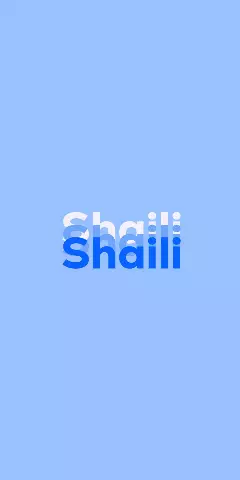 Name DP: Shaili