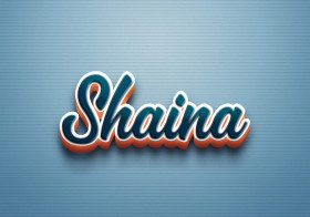 Cursive Name DP: Shaina