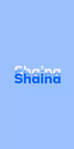 Name DP: Shaina
