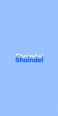 Name DP: Shaindel