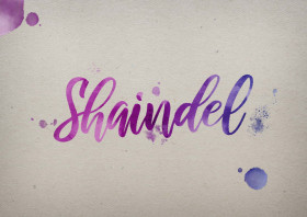 Shaindel Watercolor Name DP