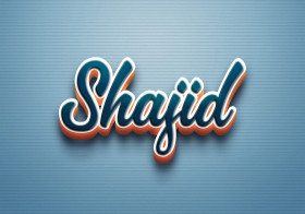 Cursive Name DP: Shajid