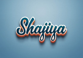 Cursive Name DP: Shajiya