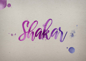 Shakar Watercolor Name DP