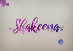 Shakeena Watercolor Name DP